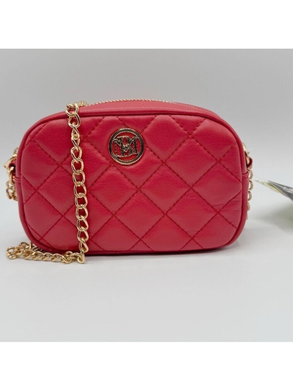 Badgley Mischka Small Quilted Camera Crossbody NWT
